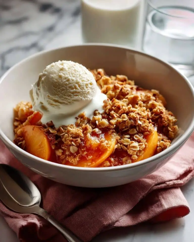 Slow Cooker Peach Cobbler with Bisquick Recipe