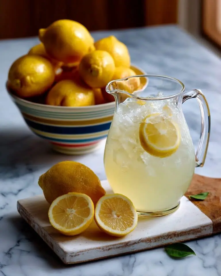 Old Fashioned Homemade Lemonade (The Lemon Peel Trick) Recipe