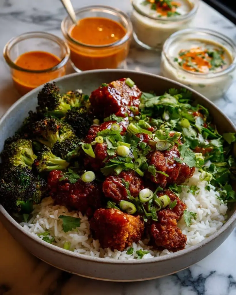 Sheet Pan Honey Buffalo Chicken with Broccoli Recipe