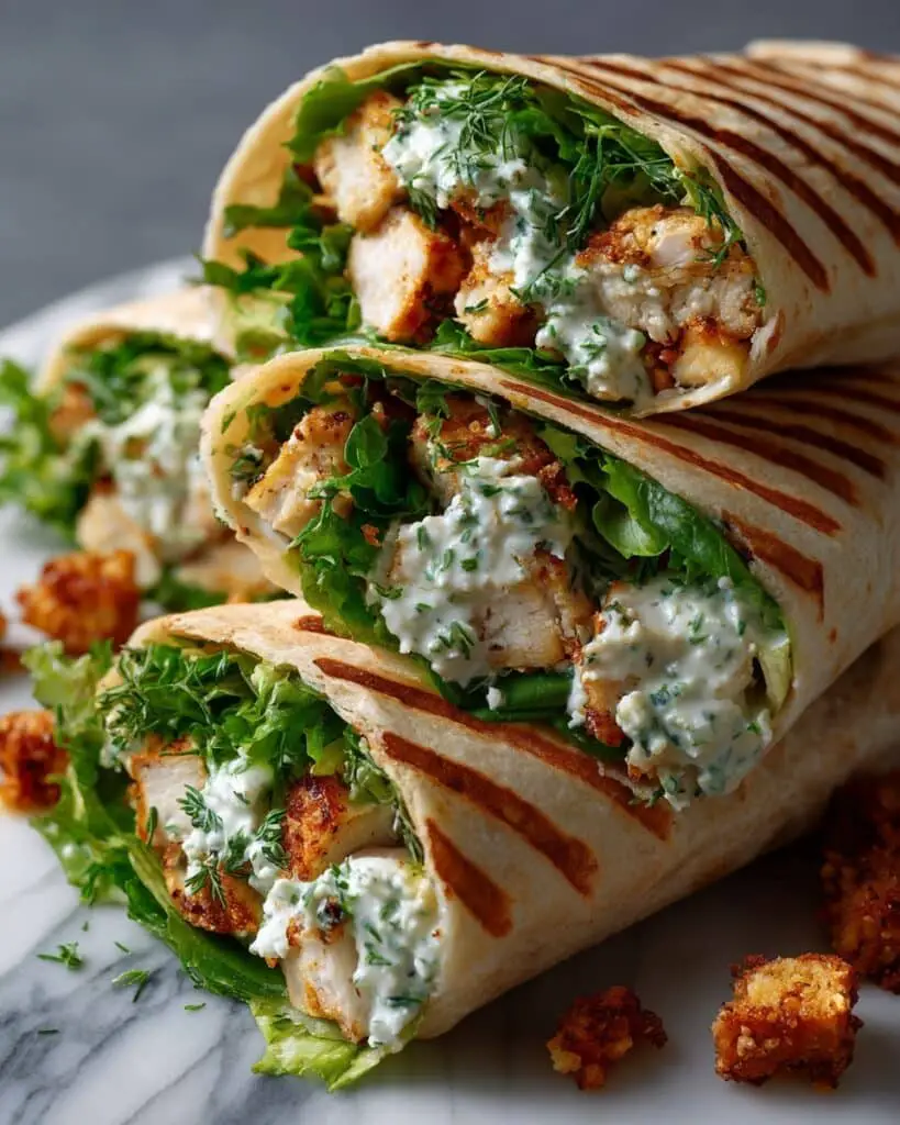 Buffalo Chicken Caesar Wraps Recipe