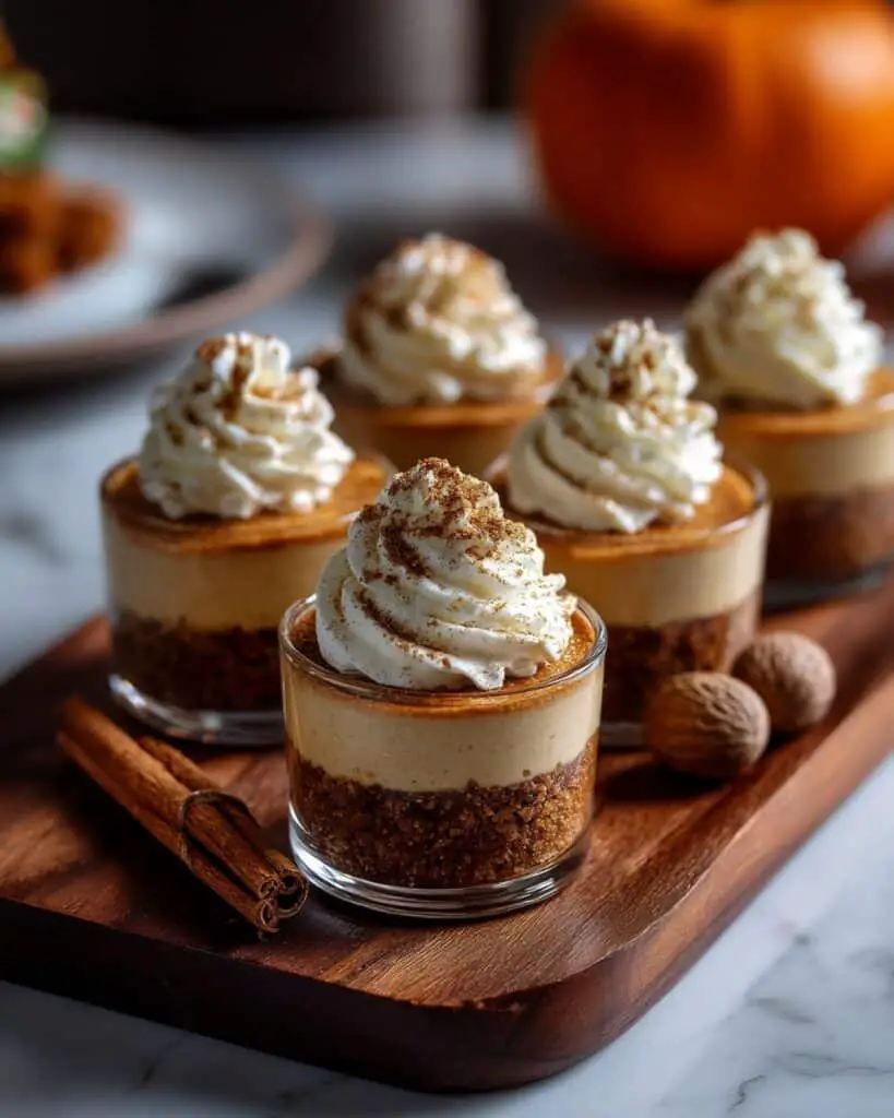 Grain-Free Mini Pumpkin Cashew Cheesecakes {Vegan} Recipe