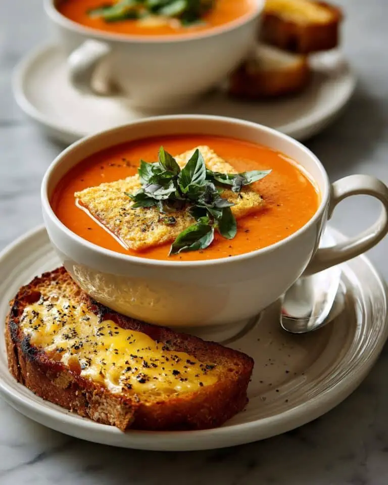 Creamy Roasted Tomato Soup with 6 Simple Ingredients Recipe