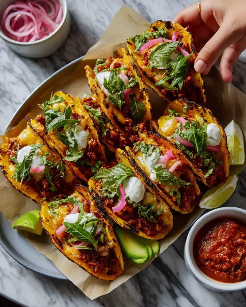 Crispy Chipotle Chicken Tacos with Cilantro Lime Ranch Recipe