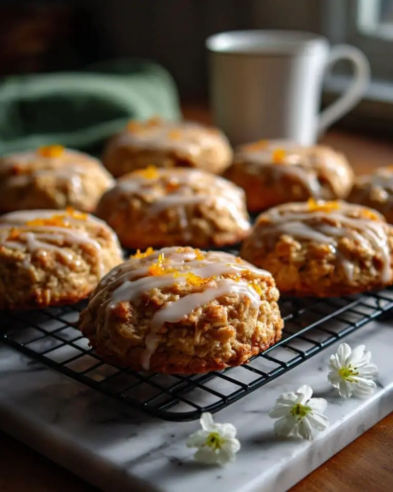 Iced Brown Butter Peach Oatmeal Cookies Recipe