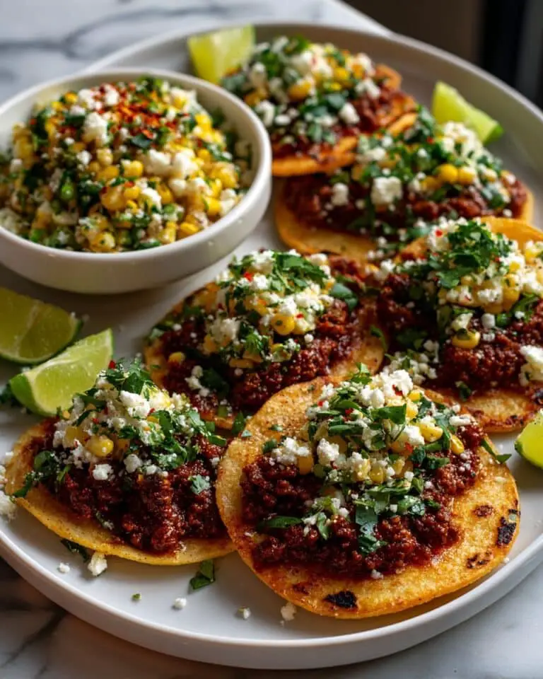Ground Beef Tacos with Street Corn Recipe