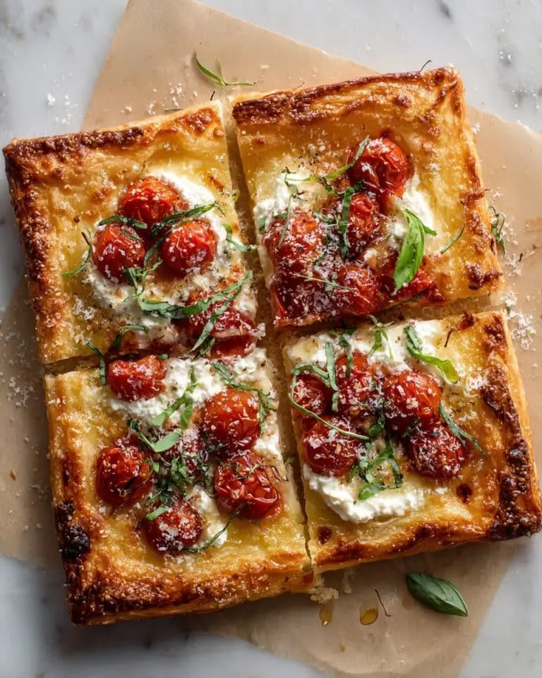 Burst Tomato, Hot Honey & Ricotta Tart Recipe