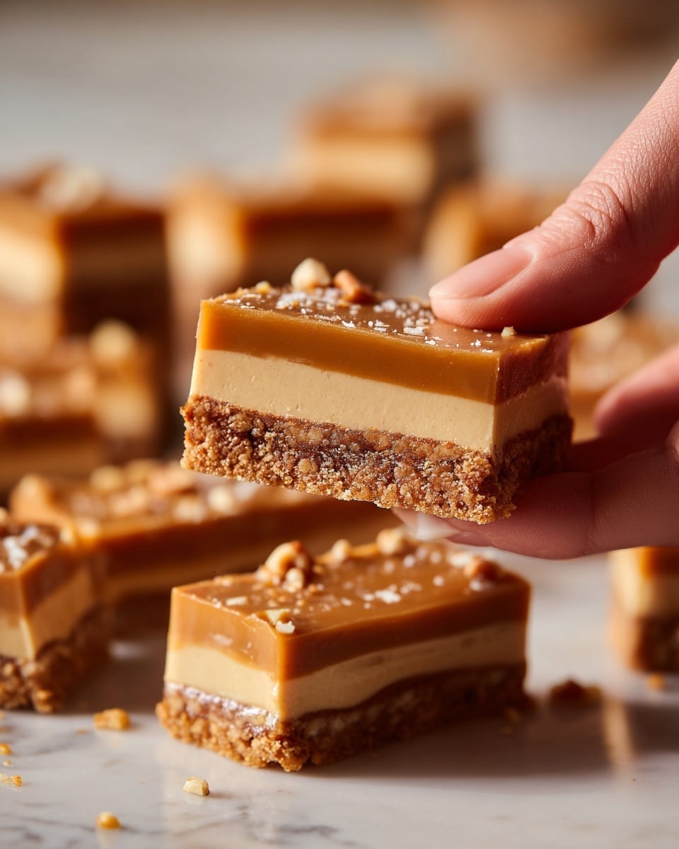 No-Bake Lotus Biscoff Slices Recipe