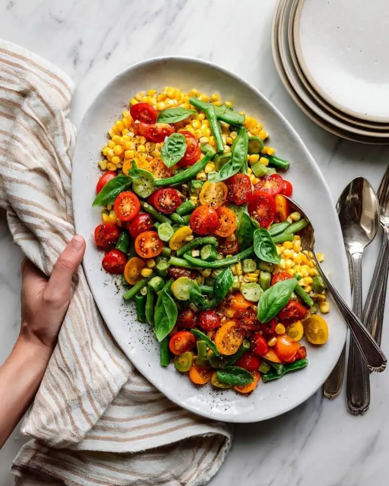 Creamy Succotash with Fresh Vegetables Recipe