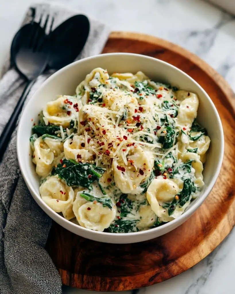 Creamy Spinach Artichoke Pasta Recipe