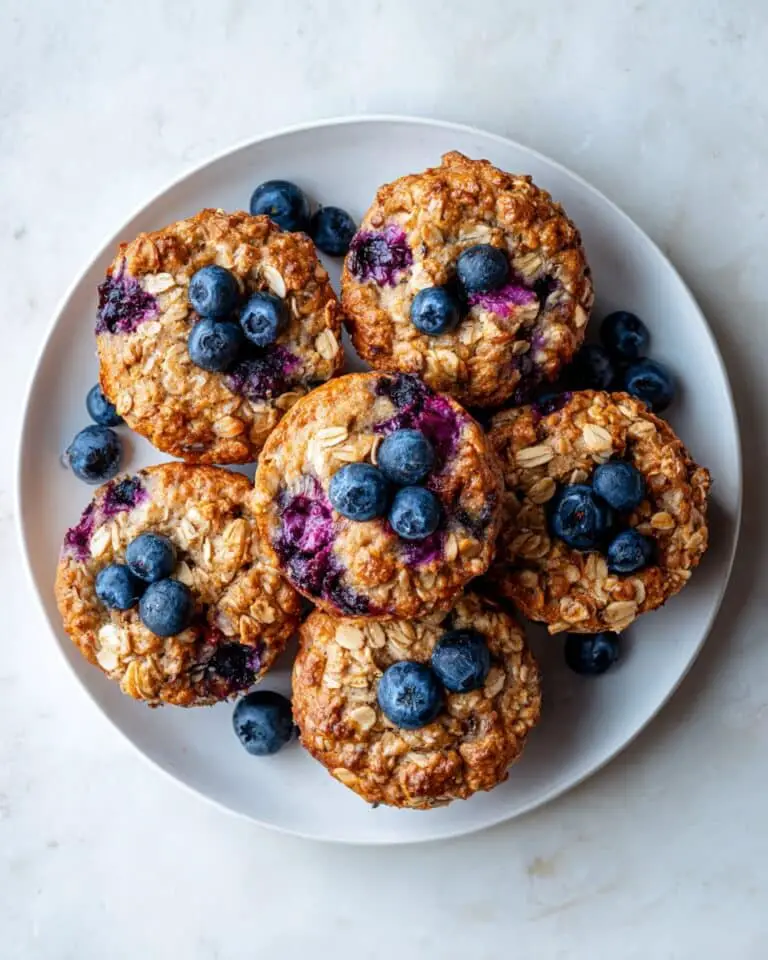 High Protein Blueberry Oat Cups Recipe
