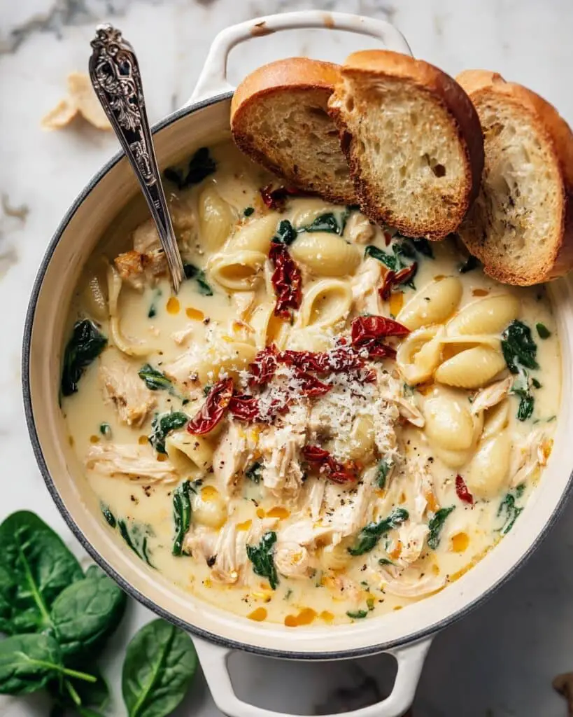 Creamy Tuscan Chicken Soup Recipe
