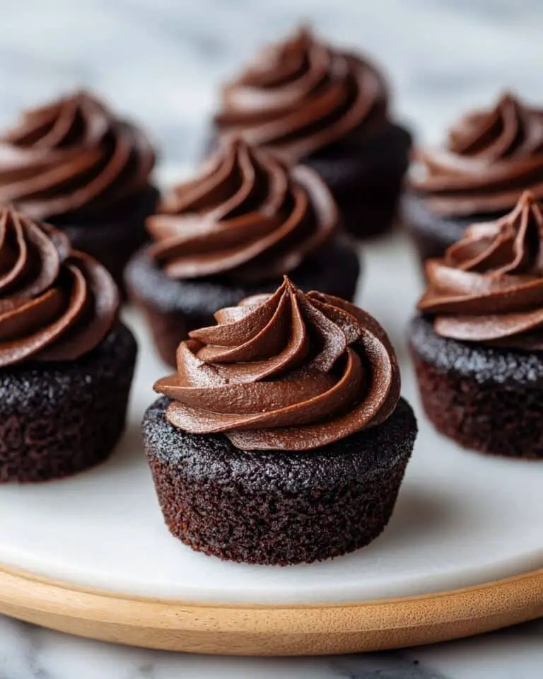 Brownie Bites with Whipped Chocolate Ganache Recipe