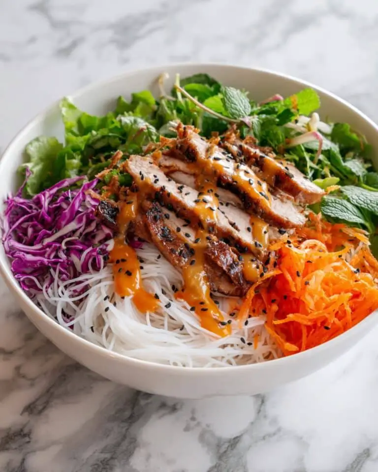 Chicken Noodle Salad with Sesame Soy Dressing Recipe