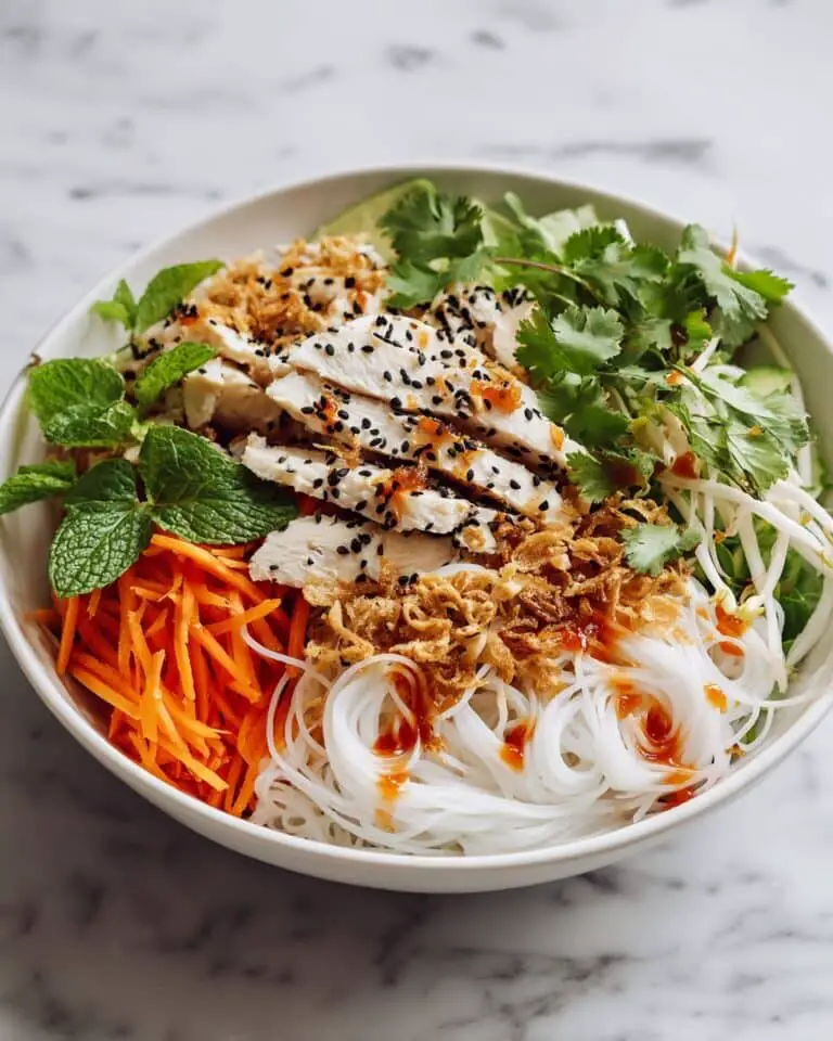 Chicken Noodle Salad with Sesame Soy Dressing Recipe