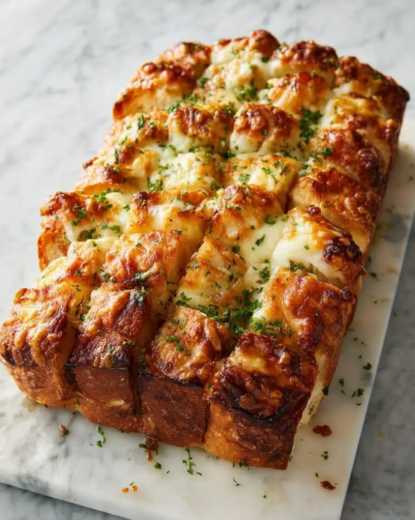 Loaded Cheesy Pizza Bread Recipe