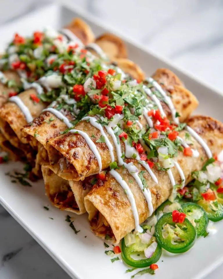 Vegan Buffalo Chickpea Taquitos Recipe