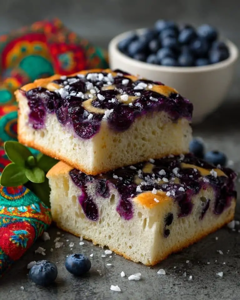 Blueberry and Thyme Focaccia Recipe