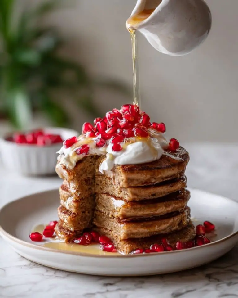 15-Minute Healthy Whole Grain Gingerbread Pancakes Recipe