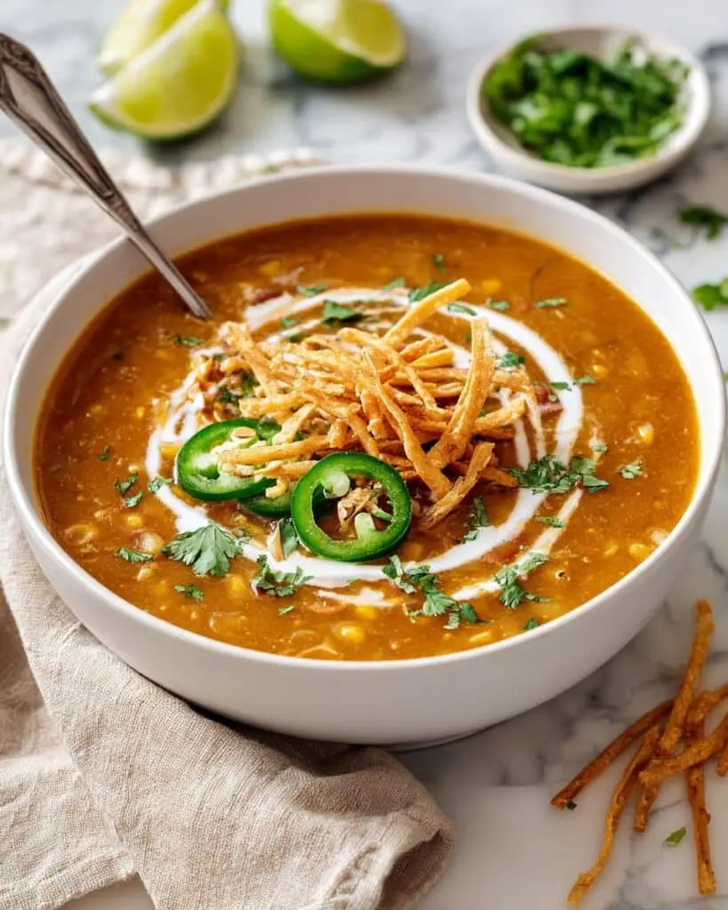 Vegan Lentil Tortilla Soup Recipe