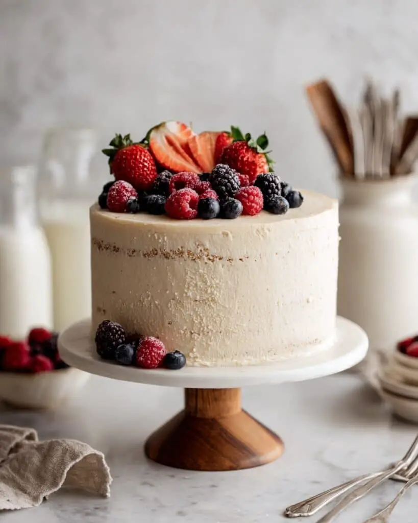 Almond Flour Vanilla Cake Recipe