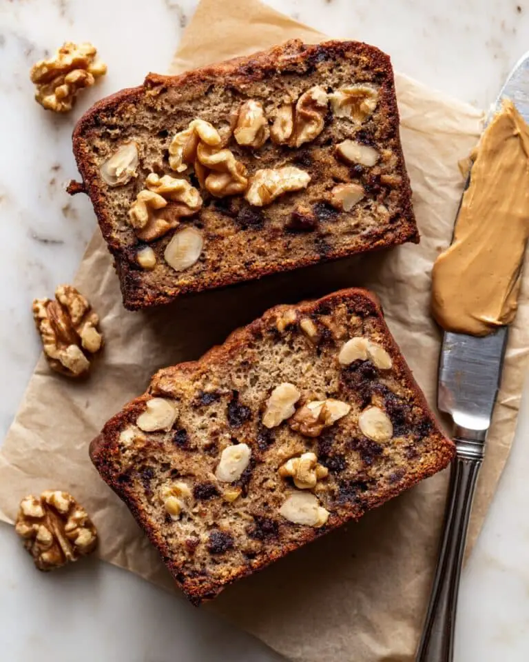 No Sugar Added Walnut Banana Bread Recipe