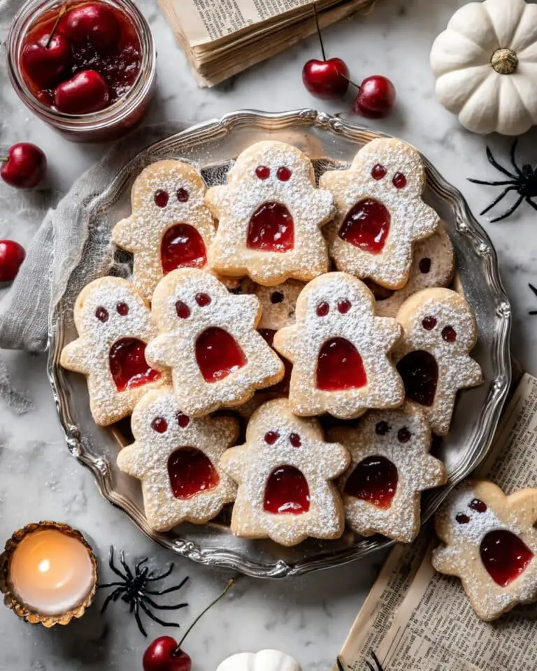 Ghost Linzer Cookies Recipe