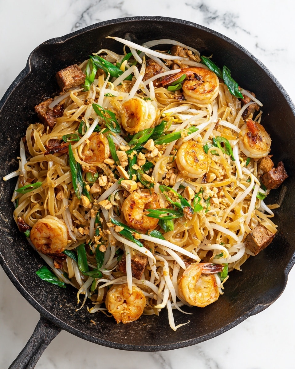 Creamy Chicken and Shrimp Pad Thai Recipe