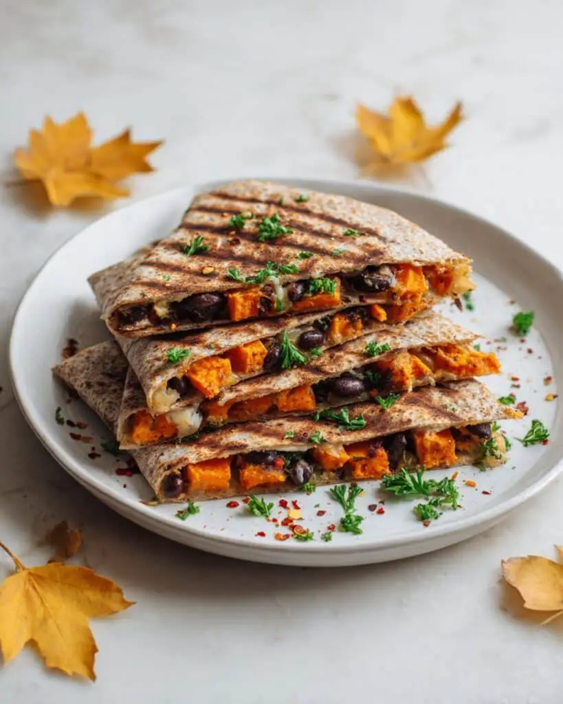 Sweet Potato and Black Bean Quesadillas Recipe