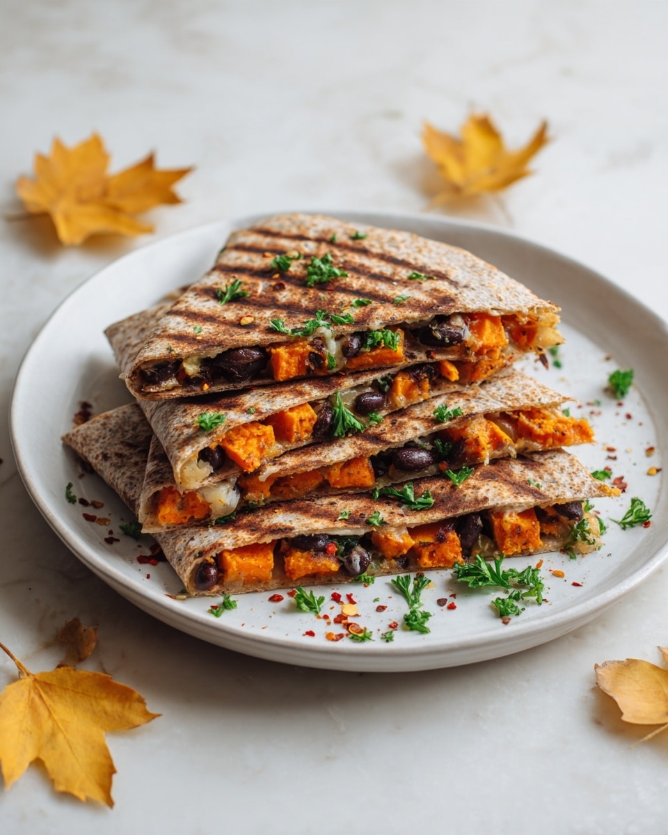 Sweet Potato and Black Bean Quesadillas Recipe