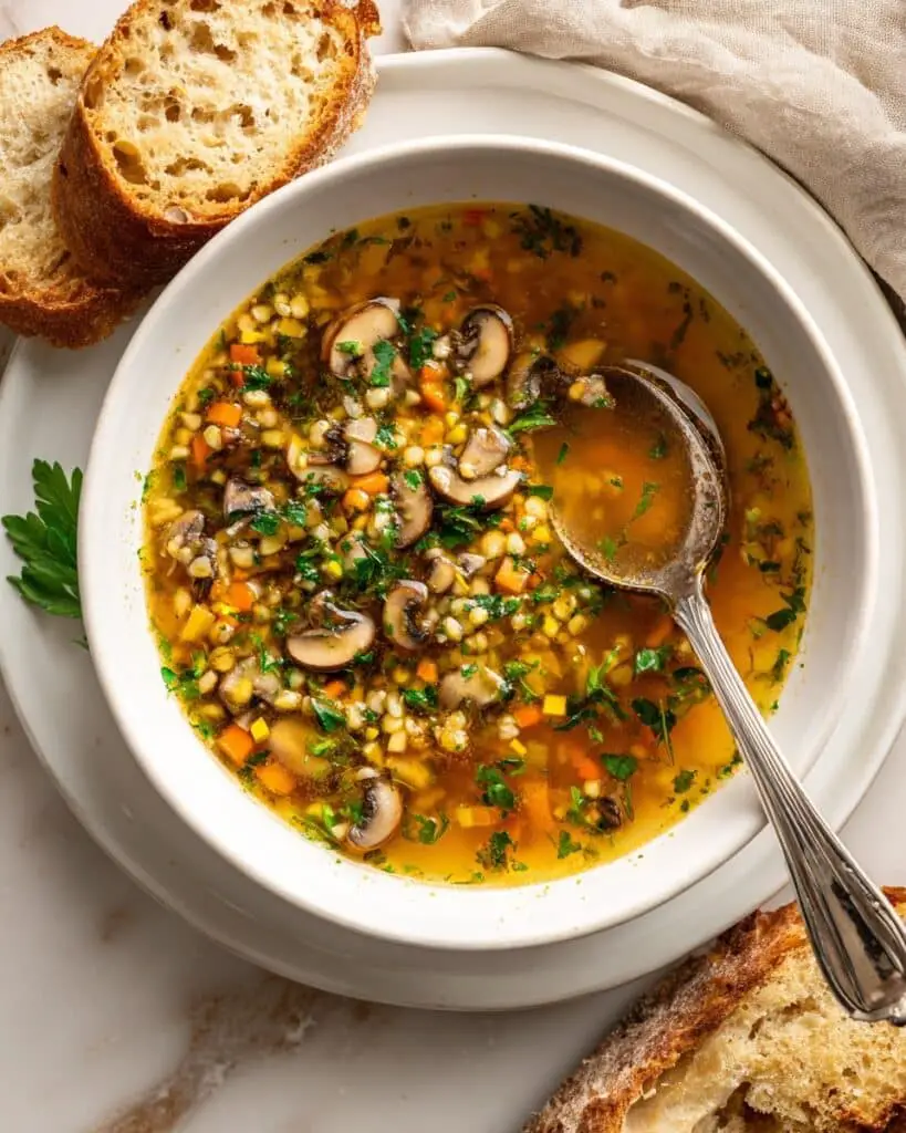 Creamy Pearl Barley Soup Recipe