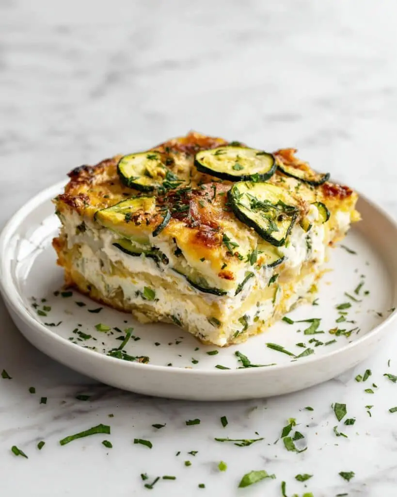 Zucchini Egg White Breakfast Bake Recipe