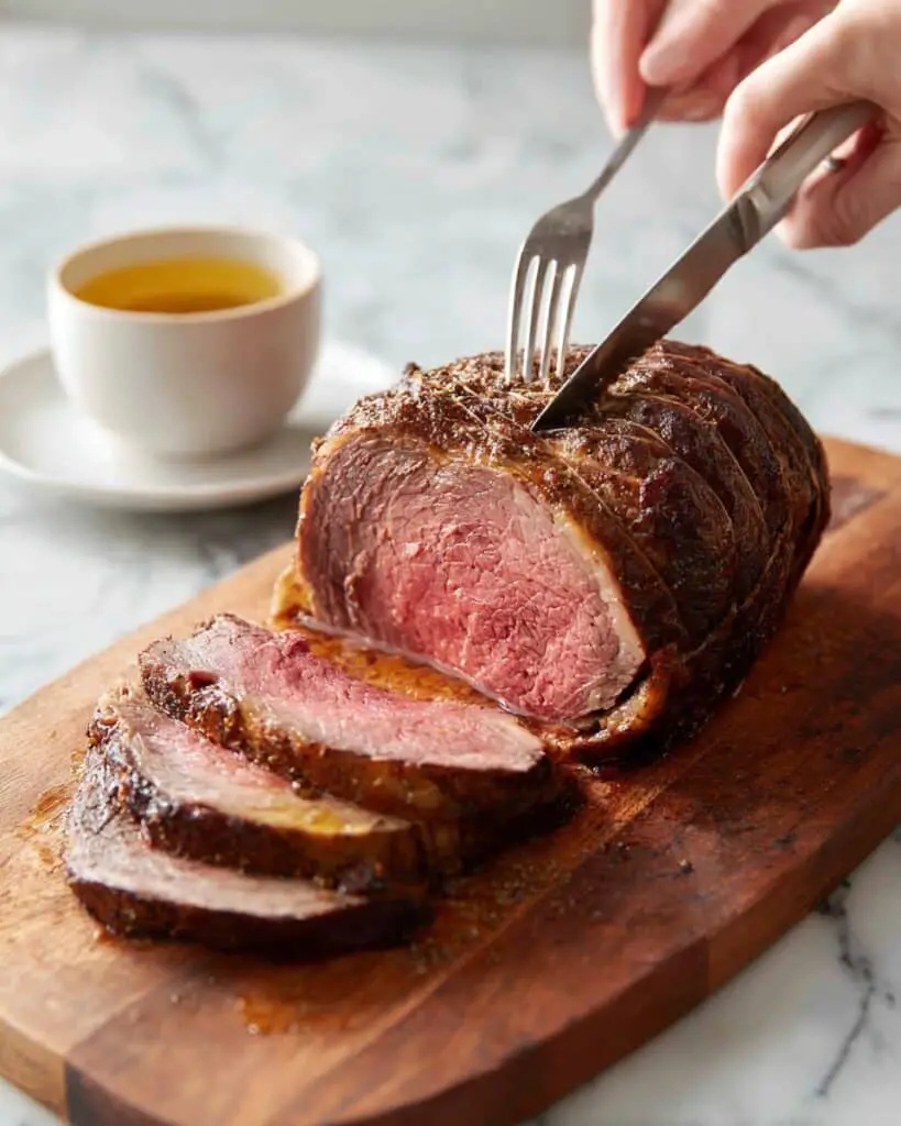 Rosemary Mustard Crusted Ribeye Roast Recipe