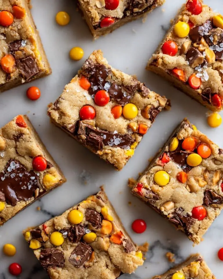 Thick & Chewy Candy Bar Blondies Recipe