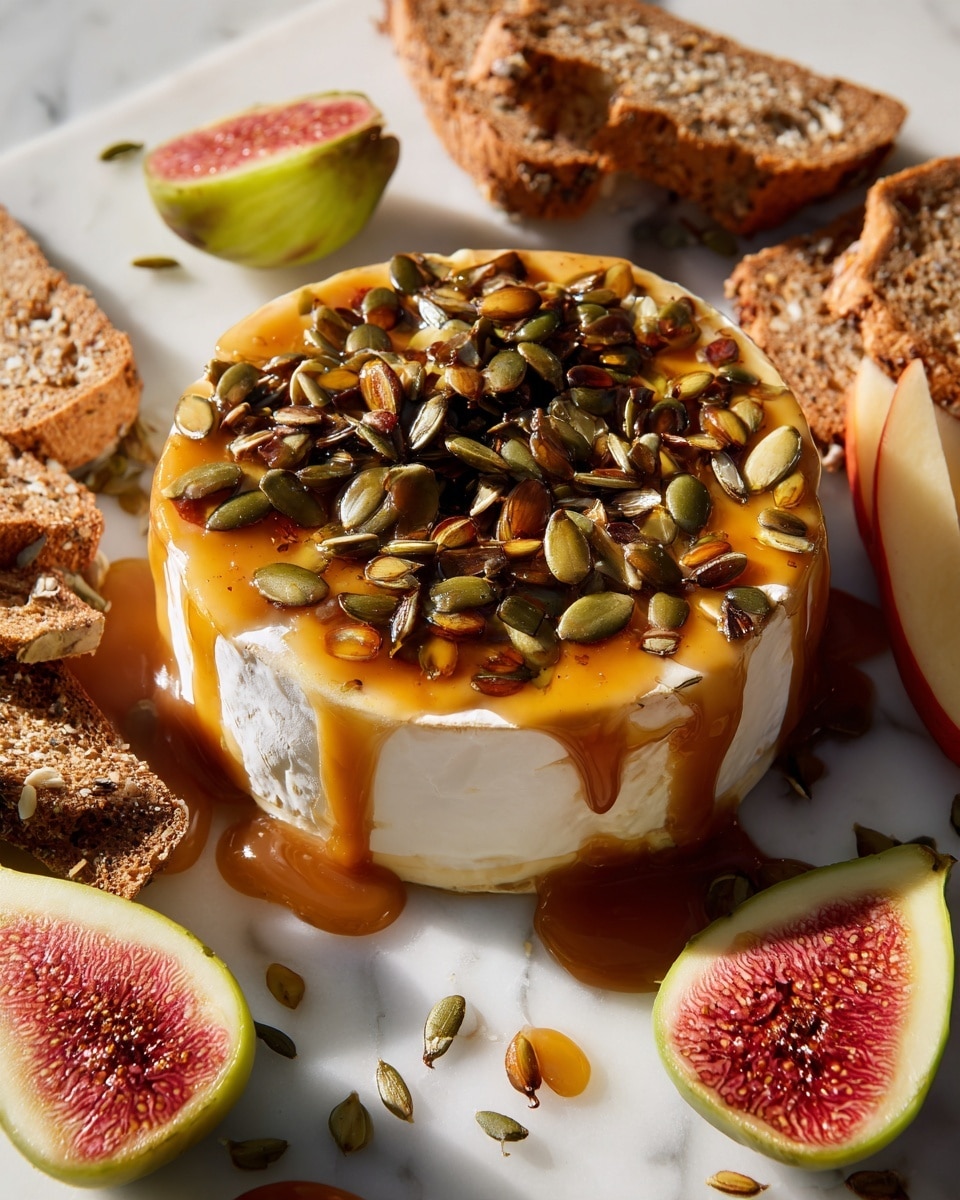 A white plate holds a cheese ball, partially cut to show its layers. The outer layer is made of bright red pomegranate seeds that cover the entire ball. Inside, there is a creamy white cheese mixed with herbs and small bits of nuts, giving it a slightly chunky texture. Around the plate are toasted pale bread slices arranged casually. Near the plate, a silver cheese knife with some cheese on it lies on a white marbled surface. Photo taken with an iphone --ar 4:5 --v 7