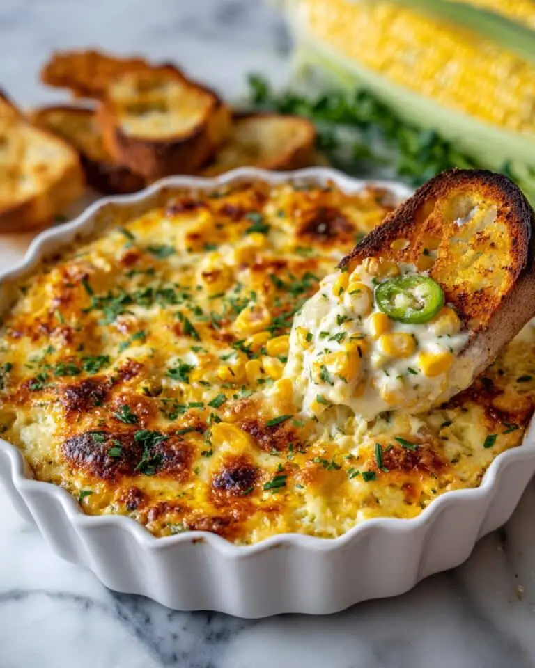 Baked Creamy Corn Jalapeño Dip Recipe