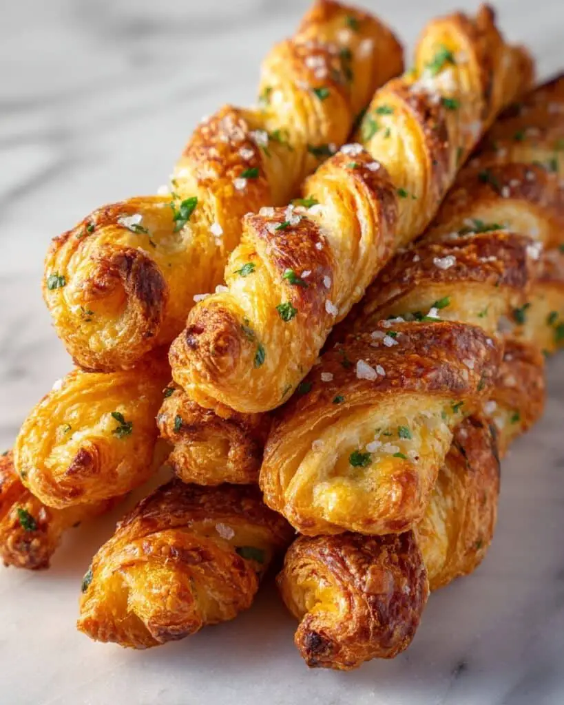 Crispy Garlic Parmesan Bread Twists Recipe