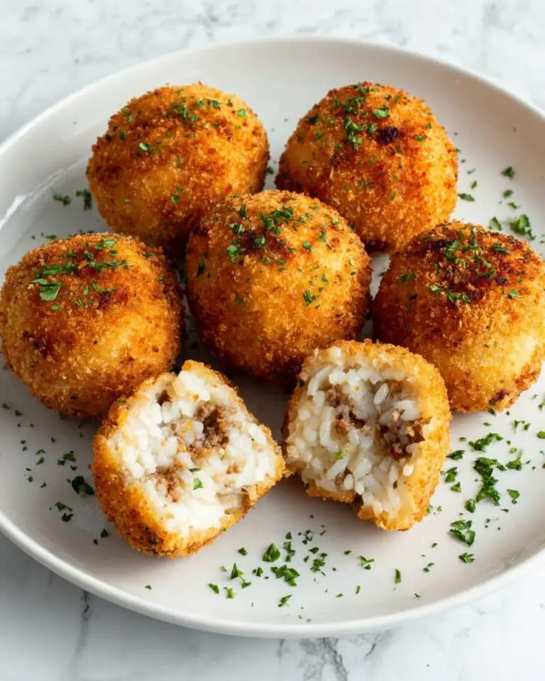 Golden Rice Balls with Beef Recipe