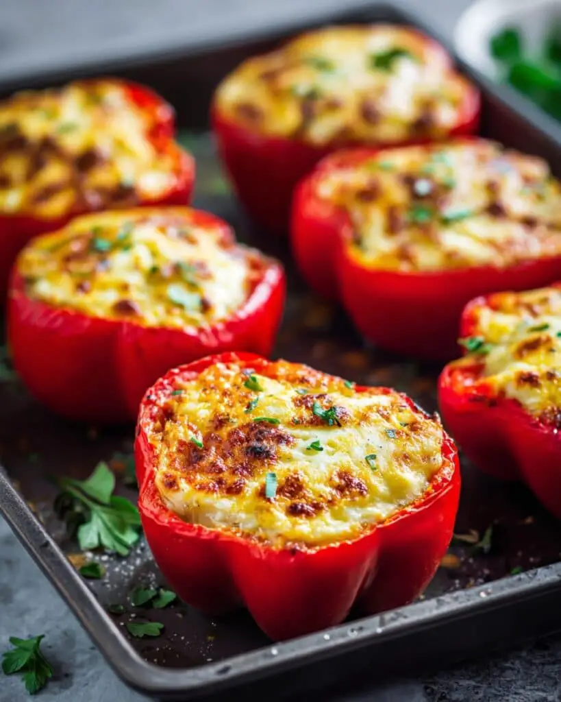 Cheesy Horseradish Stuffed Mini Peppers Recipe