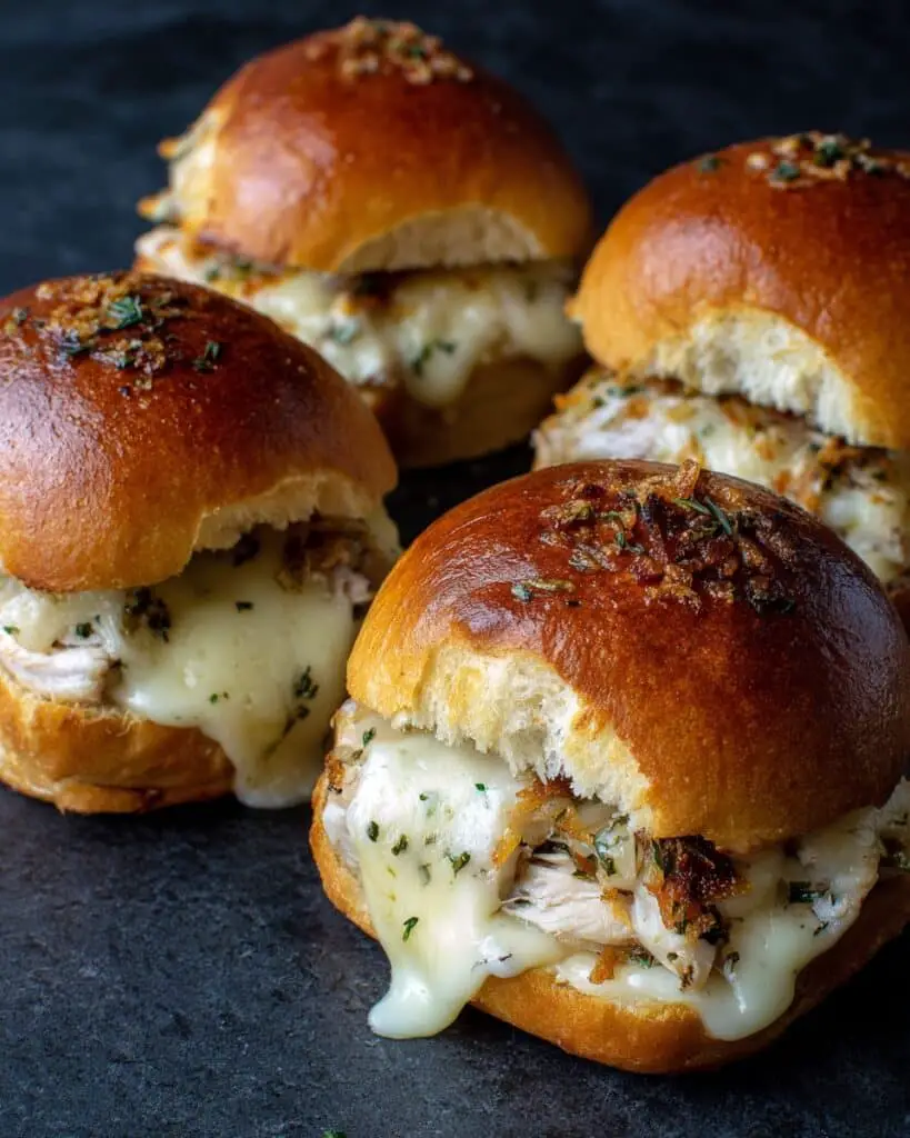 Pretzel Rolls with Honey Mustard Chicken & Melted Cheese Recipe