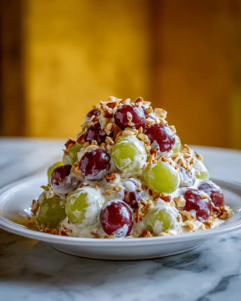 Creamy Vanilla Grape & Apple Salad Recipe