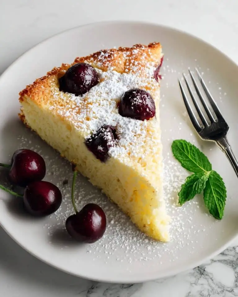Cherry Peach Lemon Ricotta Cake Recipe