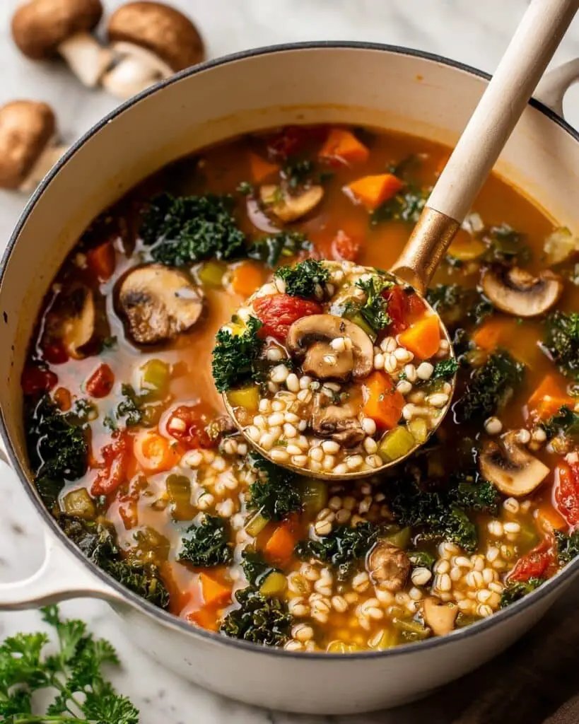 Vegetable Barley Soup (Vegan & Protein-Rich) Recipe