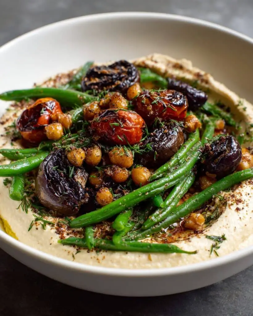 Whipped Tofu with Roasted Vegetables, Mushrooms & Crispy Chickpeas: The Ultimate Plant-Powered Comfort Bowl Recipe