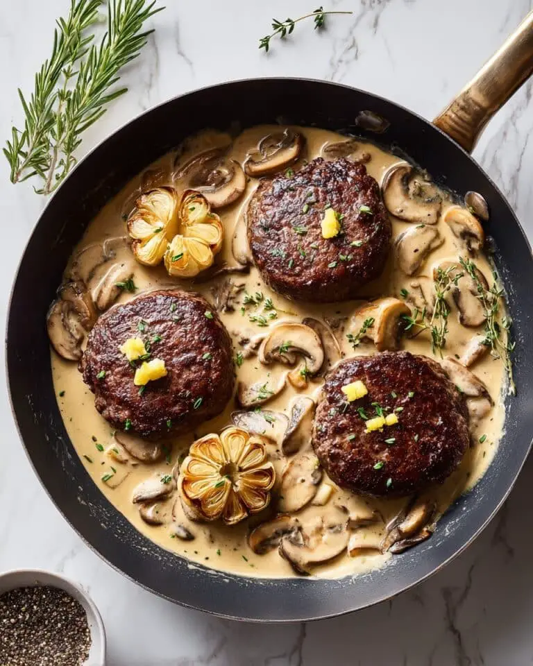Beef Filet Mignon with a Creamy Mushroom Sauce Recipe