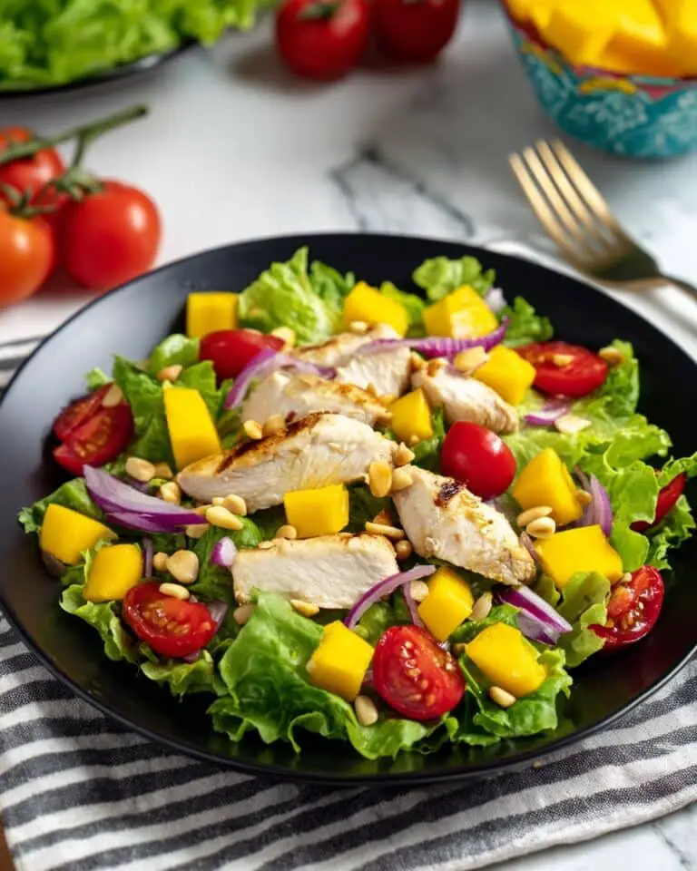 Sweet and Tangy Chicken Mango Salad Recipe