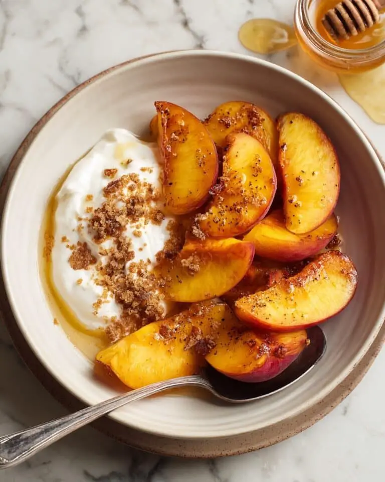 Crispy and Juicy Air Fryer Peaches Recipe